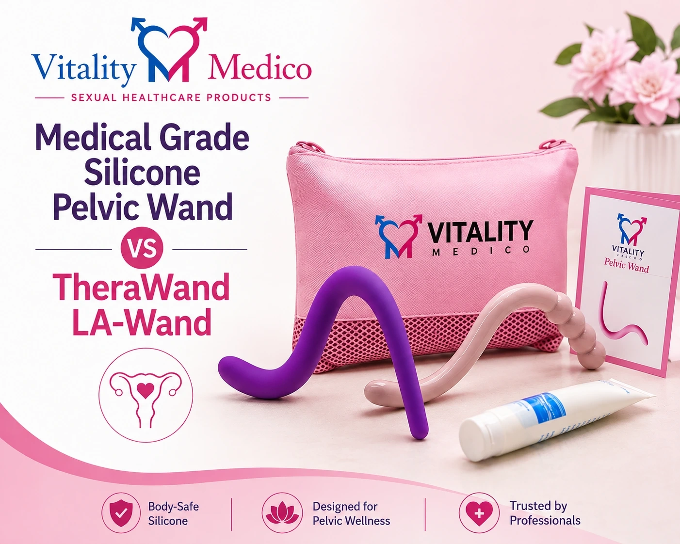 Medical Grade Silicone Pelvic Wand vs TheraWand LA-Wand