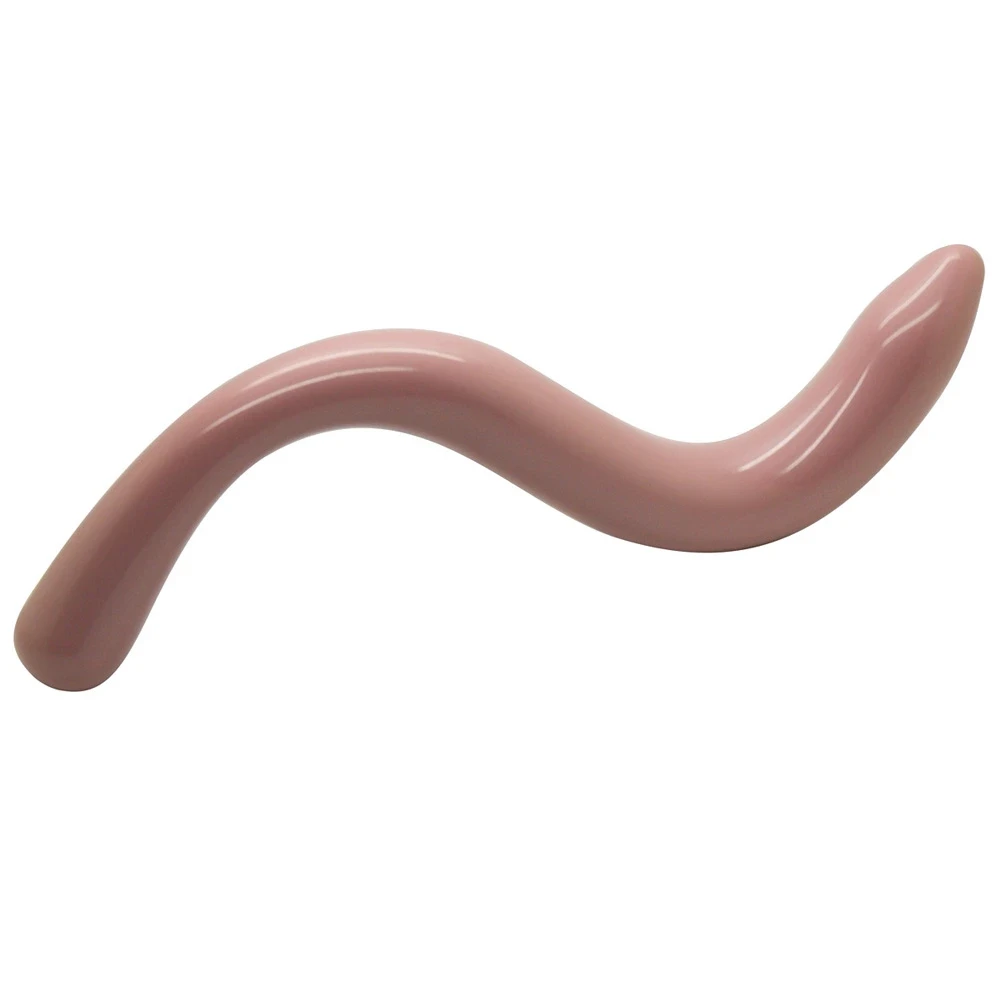Medical grade silicone TheraWand V-Wand for pelvic floor muscle therapy, myofascial trigger point release, and pelvic rehabilitation with an ergonomic curved design.